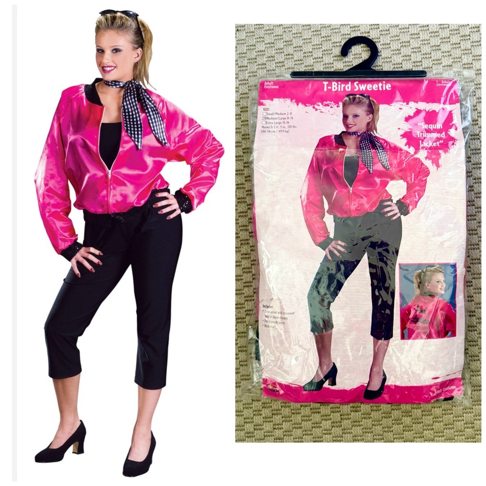 Woman's Costume 50's T-Bird Sweetie
M/L RN # 88490 By Fun World EUC In Package
